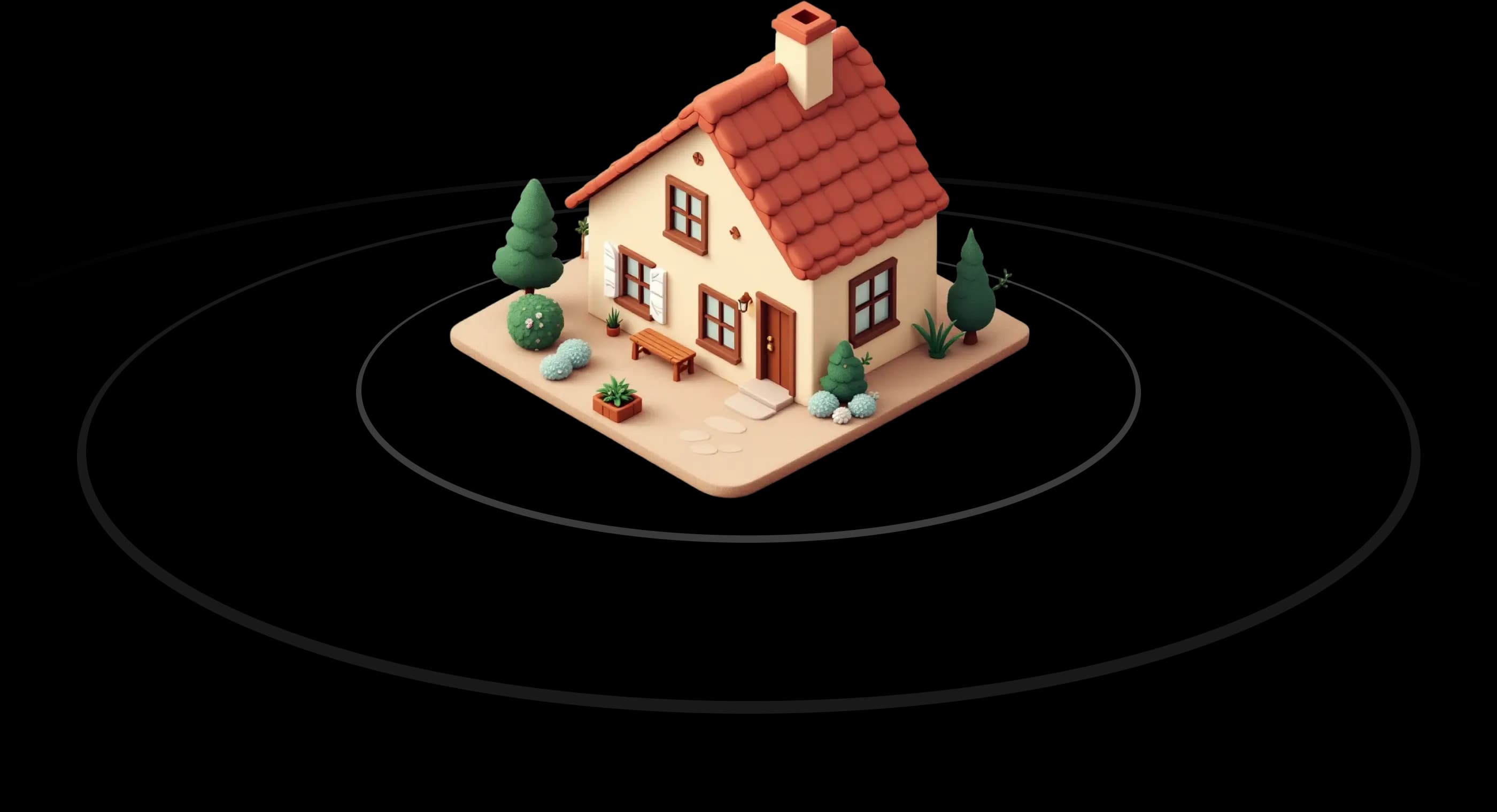 BNBexplorar. Header with house with locations